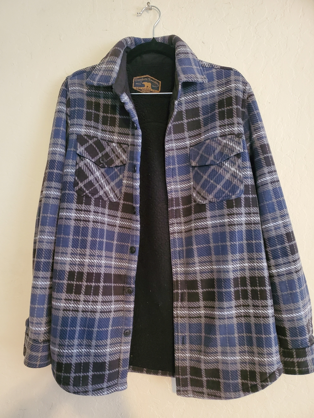 Freedom Foundry Men's Flannel Fleece Lined Buttonup Jacket
